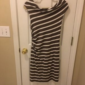 Loft Casual Striped T-Shirt Dress